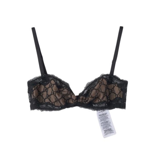 Women's GG Embroidered Thule Bra - Black