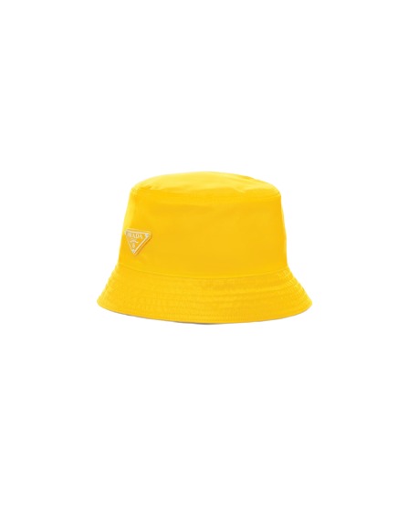 Prada Nylon Bucket Hat Yellow