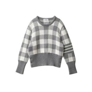 4 Bar Gingham Check Jacquard Knit
