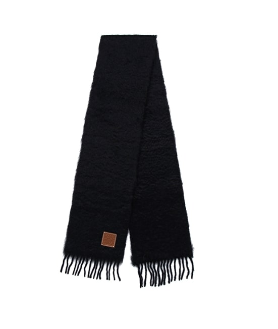 Black Logo Wool Muffler