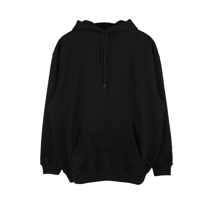 Black Back Logo Hooded Sweatshirt