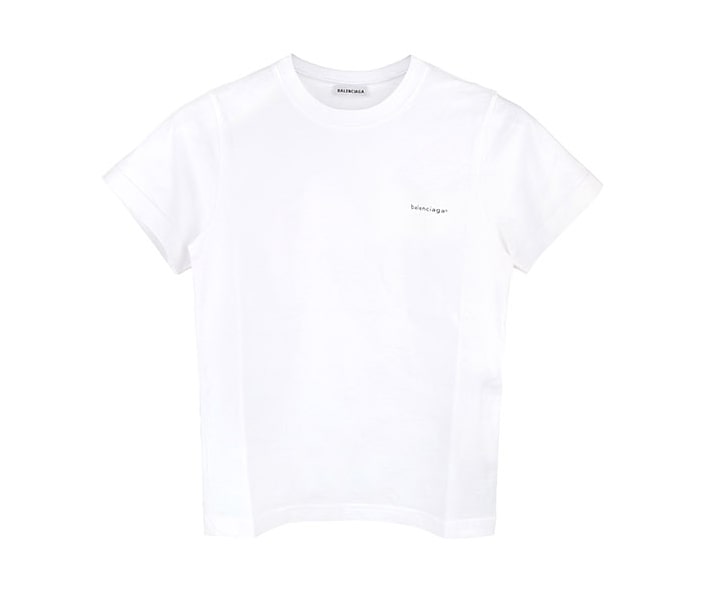 White Logo Slim T-Shirt