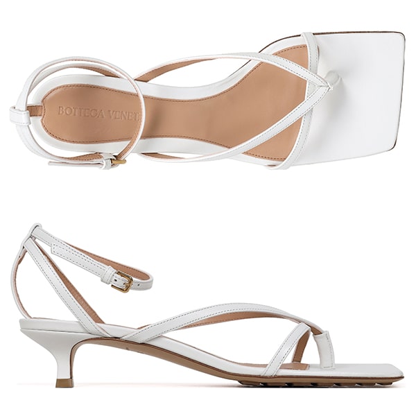 Optic White Stretch Strap Sandal