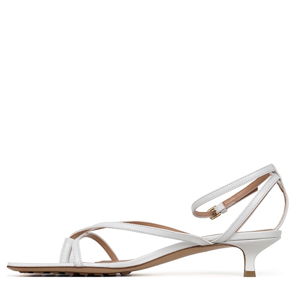 Optic White Stretch Strap Sandal