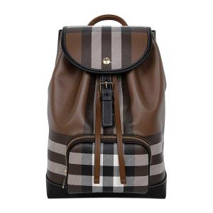 Brown Vintage Check Backpack