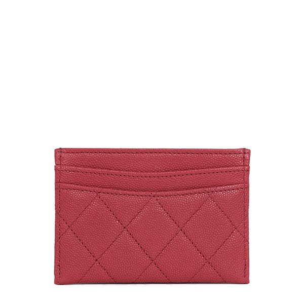 Pink Gold Classic Caviar Card Holder