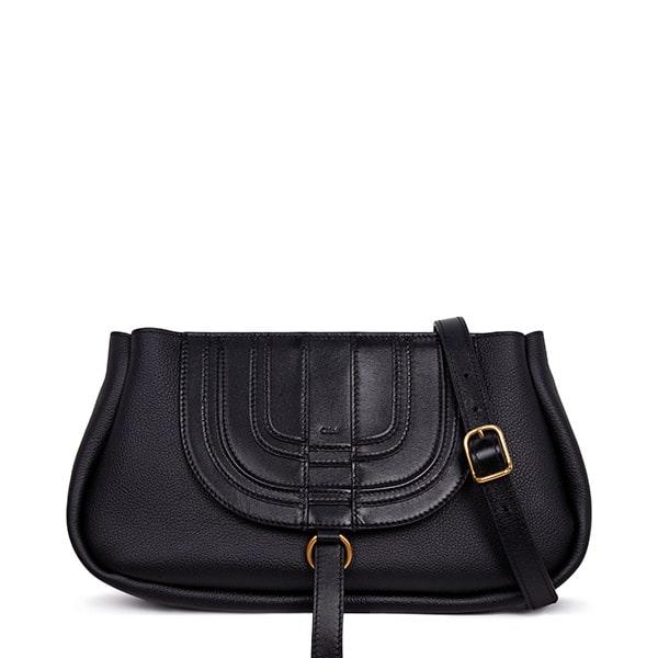 Black Marcie Clutch Shoulder Bag