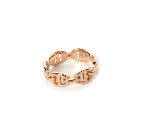 Rose Gold Chandal Chain Small Ring