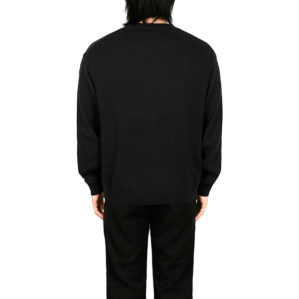 Black Bokeh Flower Knit