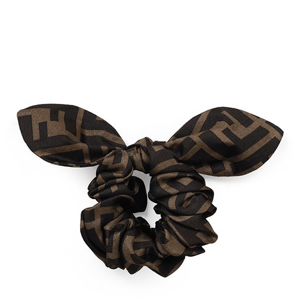 Brown Silk Hair Scrunch