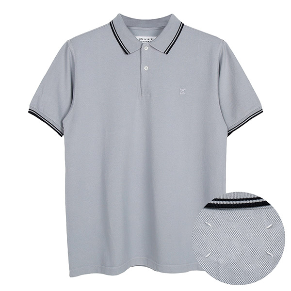 Ash Gray M Logo Polo T-shirt