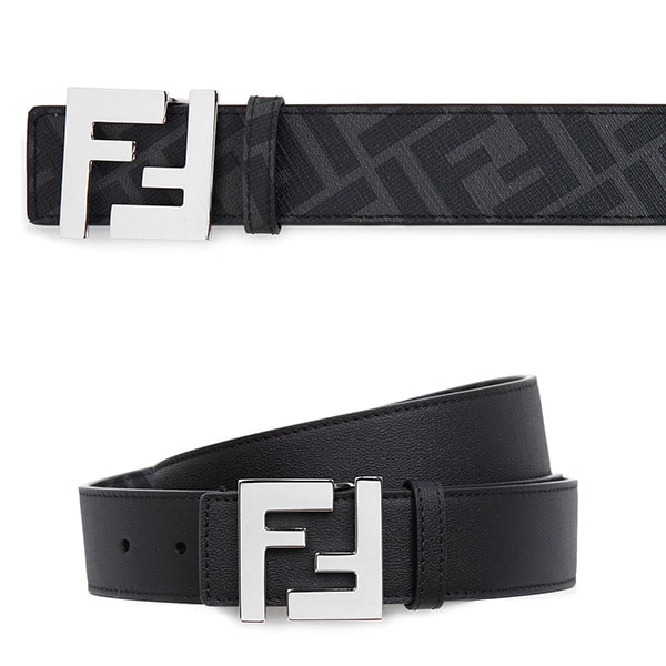 Black Gray FF ​​Reversible Belt