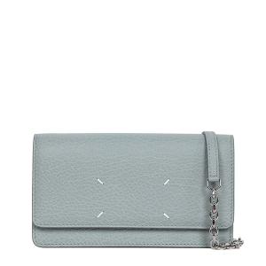 Pale Blue Stitch Wallet Chain Bag