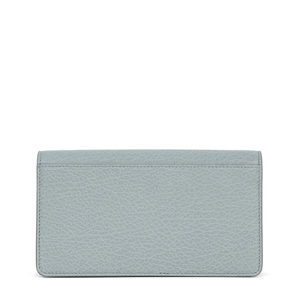 Pale Blue Stitch Wallet Chain Bag