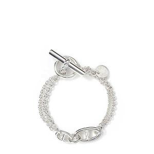 Silver Chandal New Blue Stone Chain Bracelet