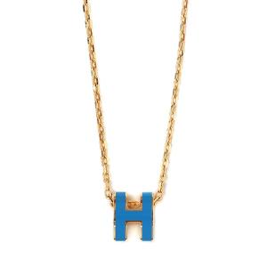 Blue Jeans Gold Pop Ache Mini Pendant Necklace POP H