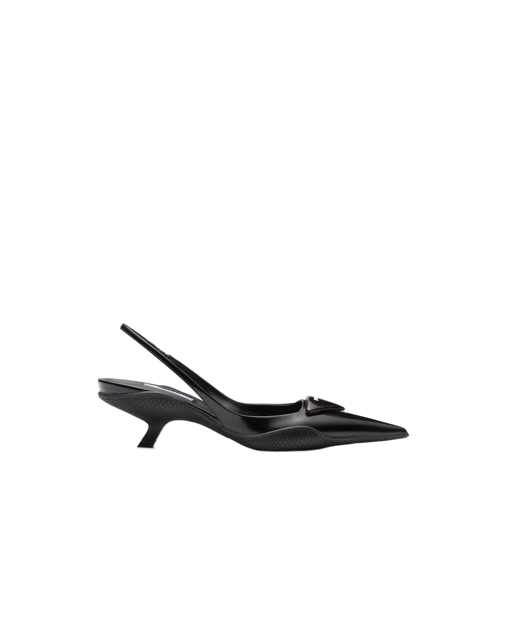 Prada Brushed leather slingback pumps
