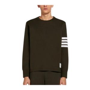 DARK GREEN MEDIUM WEIGHT JERSEY 4-BAR STRIPE OVERSIZED LONG SLEEVE TEE