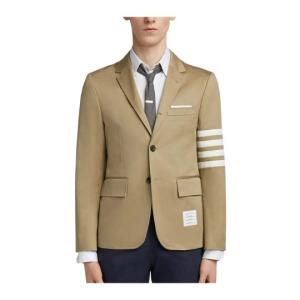 CAMEL COTTON TWILL 4-BAR UNCONSTRUCTED CLASSIC JACKET