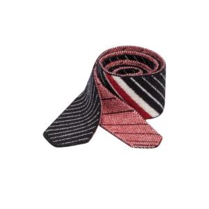 Chalk Stripe Jacquard Knit Tie