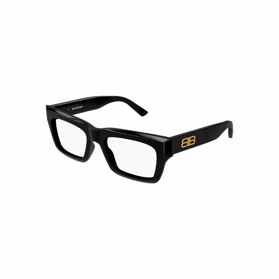 BALENCIAGA Logo-Temple Square Frame Glasses