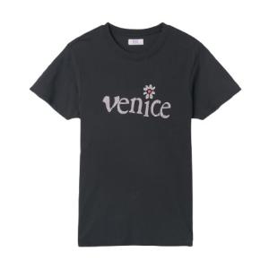 Public Venice logo short-sleeved T-shirt - Black