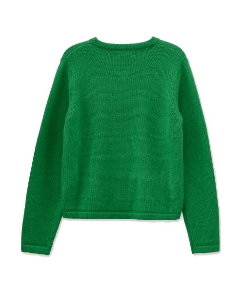 Men's Heavy V Neck Knit - Green