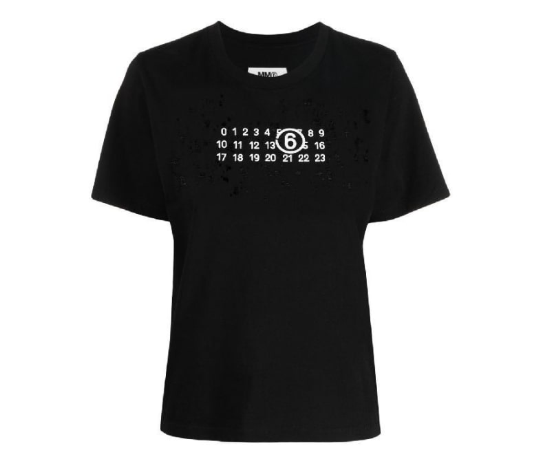  Black One Number T-Shirt 