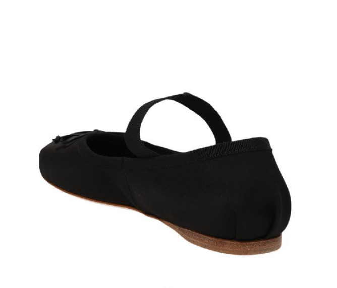 Logo Satin Ballerina Flats