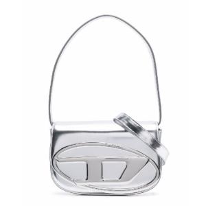 1DR Logo Metallic Leather Shoulder Bag