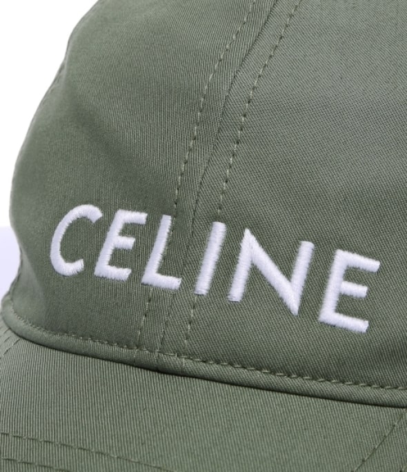 CELINE BASEBALL CAP IN COTTON green