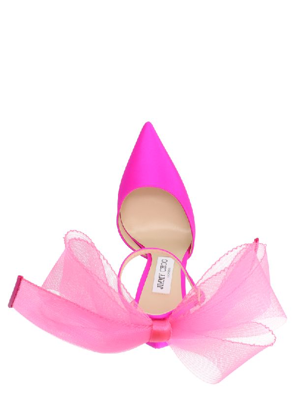 AVERLY back bow-embellished satin sandal heels