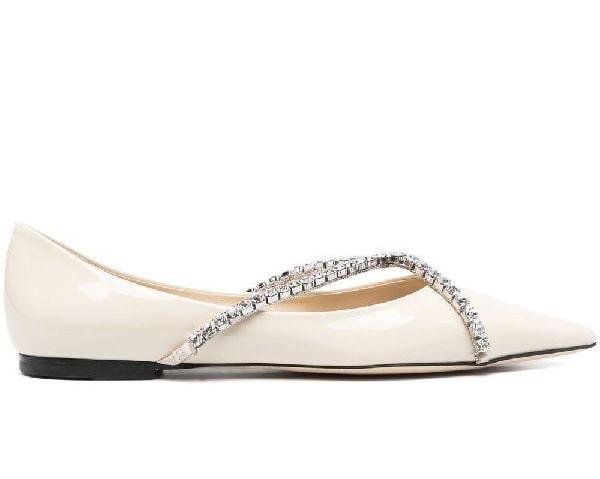 GENEVI crystal-embellished flat shoes