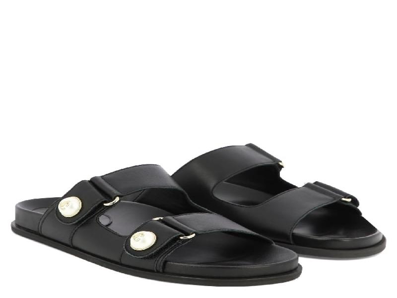 FAYENCE double strap sandals black