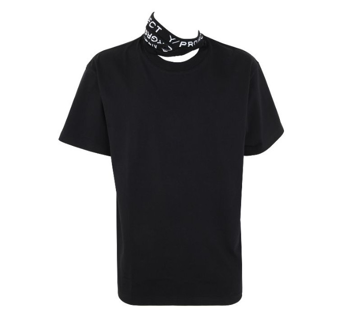 Triple logo collar T-shirt