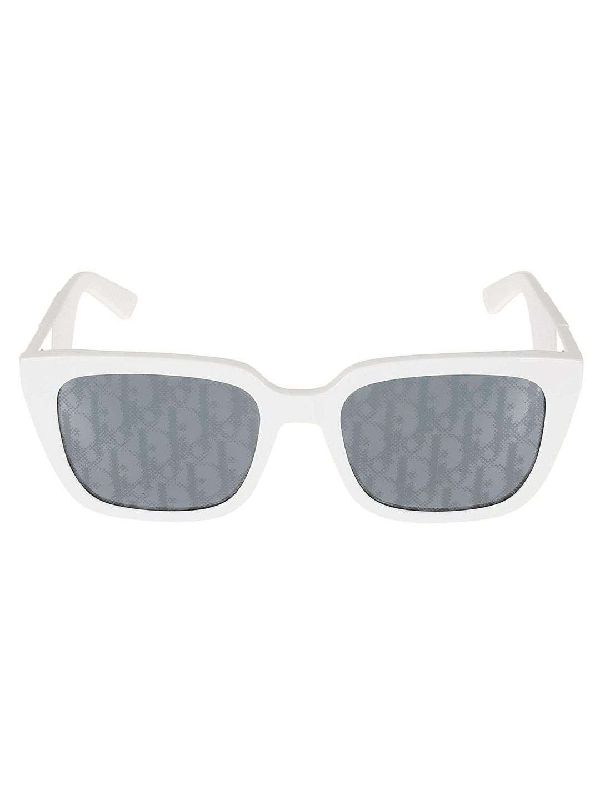 Logo Temple Square Sunglasses white