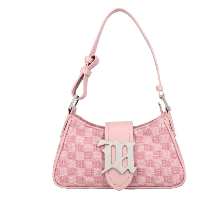 monogram jacquard small shoulder bag