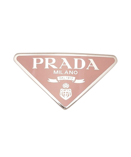 Women's Triangle Logo Metal Hairpin - Pink