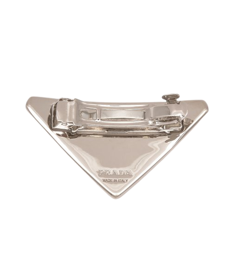 Women's Triangle Logo Metal Hairpin - Pink