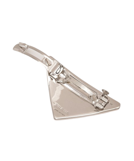 Women's Triangle Logo Metal Hairpin - Pink