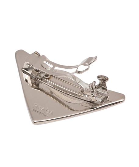 Women's Triangle Logo Metal Hairpin - Pink