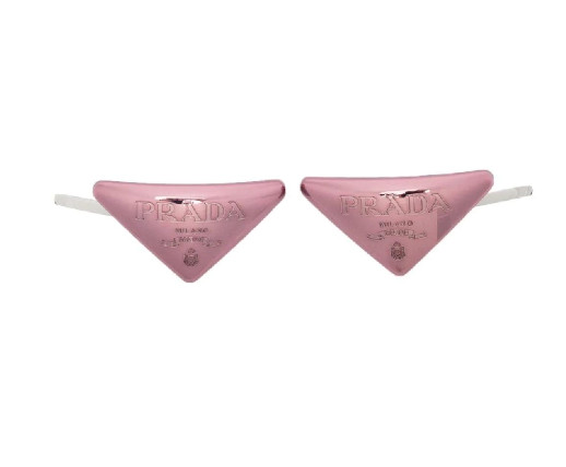 Triangle logo metal hairpin