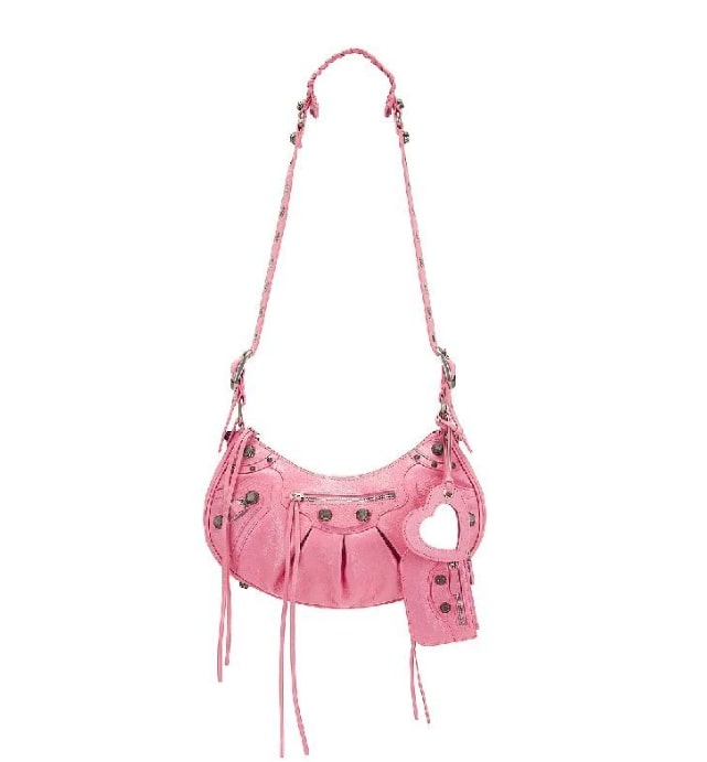 Pink Leather Small Cargoll Bag