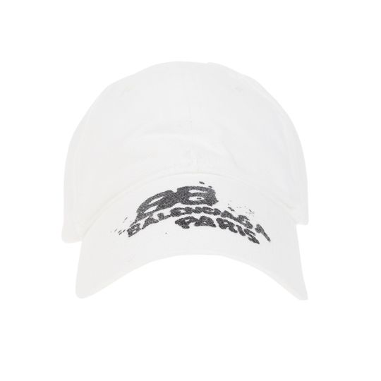 BALENCIAGA WHITE BASEBALL CAP