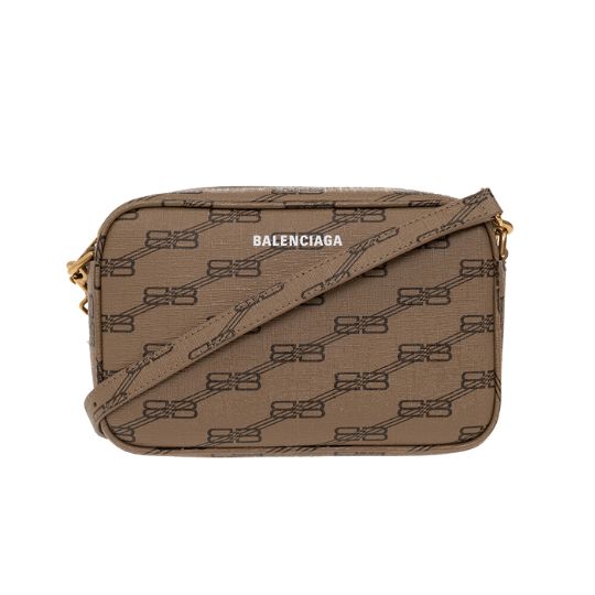BALENCIAGA BROWN ‘SIGNATURE SMALL’ SHOULDER BAG