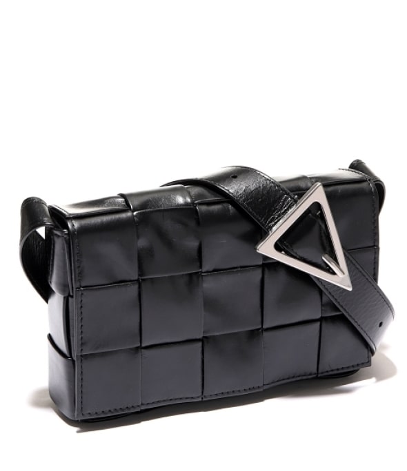 Bottega Veneta Small Leather Cassette Black