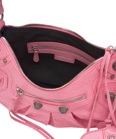 Women's small car gol shoulder bag - pink