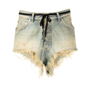 Maison Margiela Distressed Denim Shorts Dirty Wash