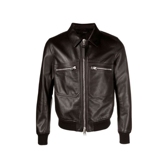 SMALL GRAIN LEATHER JACKET