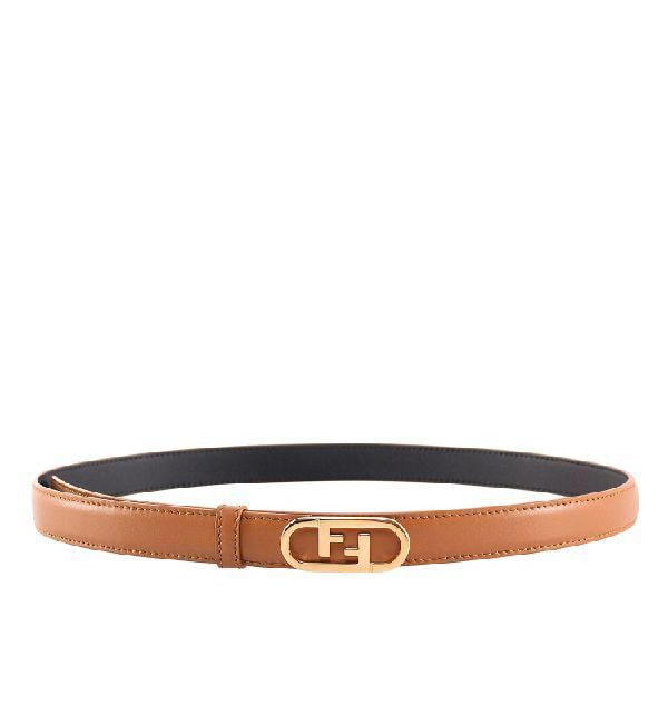 FF o-clock buckle leather belt